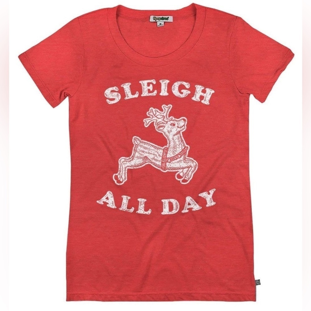 Tipsy Elves WOMEN'S SLEIGH ALL DAY TEE size large NWT